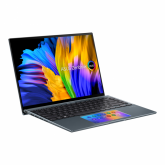 Laptop ASUS ZenBook UX5400EG-KN178W, 14.0-inch TouchScreen, WQXGA+ (2880 x 1800), Intel® Core™ i7-1165G7 Processor 2.8 GHz (12M Cache, up to 4.7 GHz, 4 cores), 16GB, 1TB SSD, Intel® Iris Xe Graphics,Windows 11 Home, Pine Grey