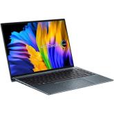 Laptop ASUS ZenBook, UX5401ZA-L7020X, 14.0-inch, 2.8K (2880 x 1800) OLED 16:10, i7-12700H, 16GB LPDDR5 on board, 1TB, Pine Grey, Windows 11 Pro, 2 years