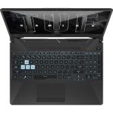 Laptop ASUS Gaming 15.6'' TUF A15 FA506IHR, FHD 144Hz, Procesor AMD Ryzen™ 5 4600H (8M Cache, up to 4.0 GHz), 8GB DDR4, 512GB SSD, GeForce GTX 1650 4GB, No OS, Graphite Black