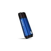 MEMORIE USB 3.1 ADATA 64 GB, cu capac, carcasa aluminiu, negru / albastru, 