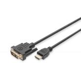 ASSMANN HDMI adapter cable type A-DVI 18+1 M/M 5.0m Full HD bl 