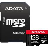 MEMORY MICRO SDXC 128GB W/AD./AUSDX128GUI3V30SHA2-RA1 ADATA, 