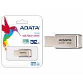 MEMORIE USB 2.0 ADATA 32 GB, profil mic, carcasa metalica, auriu, 