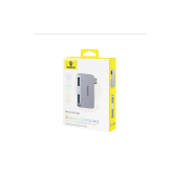 HUB extern Baseus UltraJoy 2 in 1, input USB Type-C, output USB3.0 x 2, gri 
