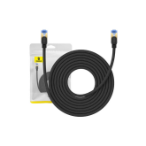 PATCH CORD UTP Baseus Cat7, fire din cupru, round cable, viteza maxima 10 Gbps, PVC, 8m, negru 