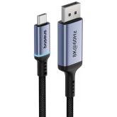 CABLU video Baseus, USB Type-C (T) la DisplayPort (T), 1.5m, rezolutie maxima 8K UHD la 60 Hz, negru 