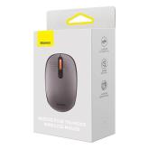 MOUSE Baseus PC sau NB wireless, 2.4GHz si Bluetooth, optic, 800/ 1200/1600 dpi,butoane/scroll 3/1, gri,