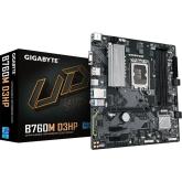 Placa de Baza GIGABYTE B760M D3HP LGA1700, 4x DDR5, 1x D-Sub 1x HDMI 1x DP, 1x PCIE 4.0 x16 2x PCIE 3.0 x1, 2x M.2, 4x SATA 6GB/s, mATX