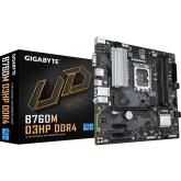 Placa de baza GIGABYTE B760M D3HP LGA1700 4x DDR4, 1x D-Sub 1x HDMI 1x DP, 1x PCIE x16 2x PCIE x1, 2x M.2, 4x SATA 6GB/s, mATX
