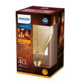 Bec LED Philips 6.5W (40W) classic-giant E27 A160 GOLD DIM, flacără, intensitate luminoasă reglabilă, temperatura culoare 2000K, 470 lumeni, 230V, durata de viata 15.000 ore, clasa energetica A+