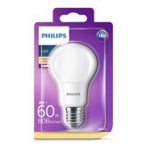 Bec LED Philips A60, EyeComfort, E27, 8W (60W), 806 lm, lumina calda (2700K), mat