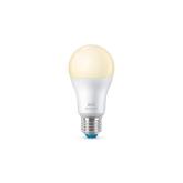 Bec LED inteligent WiZ Connected Dimmable A60, Wi-Fi, E27, 8W (60W), 806 lm, lumina calda (2700K), dimabil, compatibil Google Assist ant/Alexa/Siri