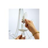 Bec LED inteligent WiZ Connected Dimmable C37, Wi-Fi, E14, 4.9W (40W) ,470 lm, lumina calda (2700K), dimabil, compatibil Google Assistant/Alexa/Siri