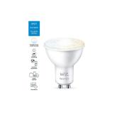 Bec LED inteligent WiZ Connected Whites, Wi-Fi, GU10, 4.9W (50W), 345 lm, lumina alba (2700-6500K), compatibil Google Assistant/Alexa/Siri