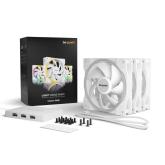 VENTILATOR be quiet! LIGHT WINGS White 120mm PWM Triple-Pack, 