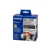 Brother  DK11208 Etichete de hartie mari pentru adrese 38 mm x 90 mm, negru/alb, 400 buc