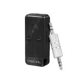 RECEIVER audio Logilink, conectare prin Jack 3.5mm, distanta 10 m (pana la), Bluetooth v5.0, ac. 300mAh, pana la 6.5 ore, card microSD, indicator LED, bass booster, antena interna, black, 