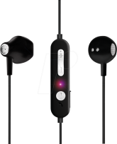 CASTI Logilink, wireless, standard, utilizare multimedia, MP3, smartphone, microfon pe fir, conectare prin Bluetooth 5.3, negru, 