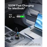 INCARCATOR auto Baseus Multi-Port, Quick Charge 152W, 2 x USB Type-C, 1 x USB, negru 