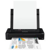 Imprimanta inkjet color portabila Epson WF-100W, dimensiune A4, viteza 7ppm alb-negru, 4ppm color, rezolutie 5760x1440 dpi, alimentare hartie 20 coli, interfata USB2.0, Wireless,  Wi-Fi Direct, PictBridge, Google Cloud Print, Air Print, Epson Connect (iPr