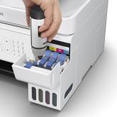 Multifunctional inkjet color Epson EcoTank CISS L5316, culoare: alb, dimensiune A4(Printare,Copiere, Scanare, Fax), printare borderless, viteza 33ppm alb-negru, 15ppm color, rezolutie 5760 x 1440 dpi, alimentare hartie 100 coli, ADF 30 coli, scanner CIS, 