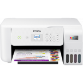 Multifunctional inkjet color Epson EcoTank CISS L3266,culoare alb, dimensiune A4 (Printare,Copiere, Scanare), printare borderless, viteza 33ppm alb- negru, 15ppm color, rezolutie 5760x1440 dpi, alimentare hartie 100 coli, scanner CIS rezolutie 1.200  x 2.