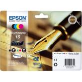 Multi-Pack Epson CMYK, nr.16, pentru Original WF-2010|WF-2510|WF-2520|WF-2530|WF-2540, 5.4ml, 3x3.1ml, (timbru verde 0.8 lei)