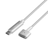 CABLU alimentare LOGILINK, pt. notebook Apple, USB Type-C (T) la Apple MagSafe2 (T), 1.8m, argintiu, 