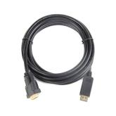 CABLU video GEMBIRD, adaptor DisplayPort (T) la DVI-D DL (T), 1m, rezolutie maxima Full HD (1920 x 1080) la 60Hz, negru, 