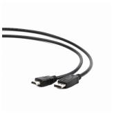 CABLU video GEMBIRD, adaptor DisplayPort (T) la HDMI (T), 1m, negru, 