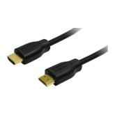 CABLU video LOGILINK, HDMI (T) la HDMI (T), 5m, conectori auriti, rezolutie maxima 4K UHD (3840 x 2160) la 30 Hz, negru, 