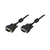 CABLU video LOGILINK, VGA (T) la VGA (T), 20m, dublu ecranat, negru, 