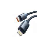CABLU alimentare si date Baseus Crystal Shine, Fast Charging Data Cable pt. smartphone, Type-C la Lightning Iphone 20W, 2m, braided, negru 