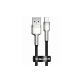 CABLU alimentare si date Baseus Cafule Series, Fast Charging Data Cable pt. smartphone, USB la USB Type-C 66W, braided, 1m, negru 