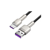 CABLU alimentare si date Baseus Cafule Series, Fast Charging Data Cable pt. smartphone, USB la USB Type-C 66W, braided, 1m, negru 