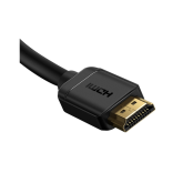 CABLU video Baseus HD Series, HDMI (T) la HDMI (T), rezolutie maxima 4K UHD (3840 x 2160) la 60 Hz, conectori auriti, 3m, negru 