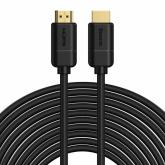 CABLU video Baseus Cafule, HDMI (T) la HDMI (T), rezolutie maxima 4K UHD (3840 x 2160) la 30 Hz, conectori auriti, 12m, negru 
