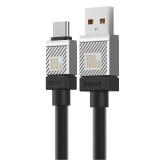 CABLU alimentare si date Baseus, Fast Charging Data Cable pt. smartphone, USB (T) la USB Type-C (T),  100W, 1m, negru, 