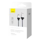 CABLU alimentare si date Baseus, Fast Charging Data Cable pt. smartphone, USB (T) la USB Type-C (T),  100W, 1m, negru, 