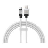 CABLU alimentare si date Baseus, Fast Charging Data Cable pt. smartphone, USB (T) la USB Type-C (T), 100W, 1m, alb, 