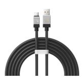 CABLU alimentare si date Baseus, Fast Charging Data Cable pt. smartphone, USB (T) la USB Type-C (T), 100W, 2m, negru, 