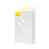 CABLU alimentare si date Baseus Dynamic, Fast Charging Data Cable pt. smartphone, USB Type-C la USB Type-C PD 100W, braided, 1m, alb 