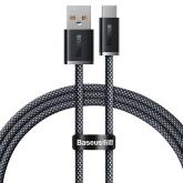 CABLU alimentare si date Baseus, Dynamic Fast Charging Data Cable pt. smartphone, USB (T) la USB Type-C (T), 100W, braided, 1m, gri, 