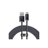 CABLU alimentare si date Baseus, Dynamic Fast Charging Data Cable pt. smartphone, USB (T) la USB Type-C (T), 100W, braided, 2m, gri, 