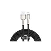 CABLU alimentare si date Baseus Cafule Metal, Fast Charging Data Cable pt. smartphone, USB la Lightning Iphone 2.4A, 2m, negru