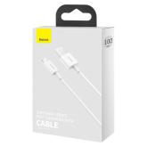 Cablu Baseus Superior CALYS-A02 1m, alb
