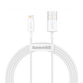 CABLU alimentare si date Baseus Superior, Fast Charging Data Cable pt. smartphone, USB la Lightning Iphone 2.4A, 1.5m, alb