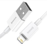 CABLU alimentare si date Baseus Superior, Fast Charging Data Cable pt. smartphone, USB la Lightning Iphone 2.4A, 1.5m, alb