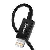 CABLU alimentare si date Baseus Superior, Fast Charging Data Cable pt. smartphone, USB la Lightning Iphone 2.4A, 2m, negru 