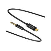 CABLU AUDIO Baseus Yiven, 1 x USB Type-C (T) la 1 x Jack 3.5mm (T), lungime cablu 1.2m, negru 
